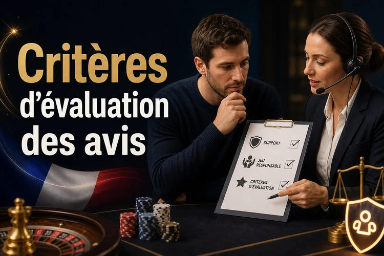 Principaux critères d'évaluation mentionés dans les avis